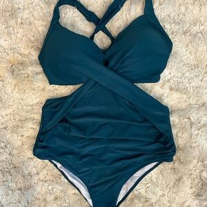 Teal Women's One-Piece Swimsuit